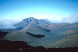 Cinder cones on the flank of the Haleakala volcano, Maui