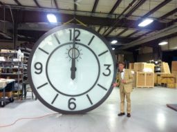 Rhodes Hall Clock in the Warehouse