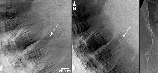 A new gully flow in Pursat crater