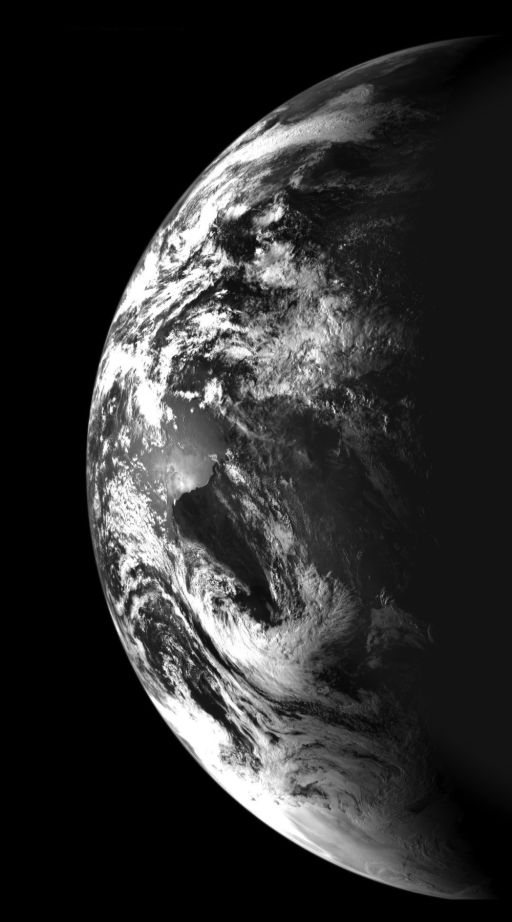 Earth from Chandrayaan-1