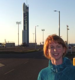Emily Lakdawalla with NPP's Delta 2 rocket