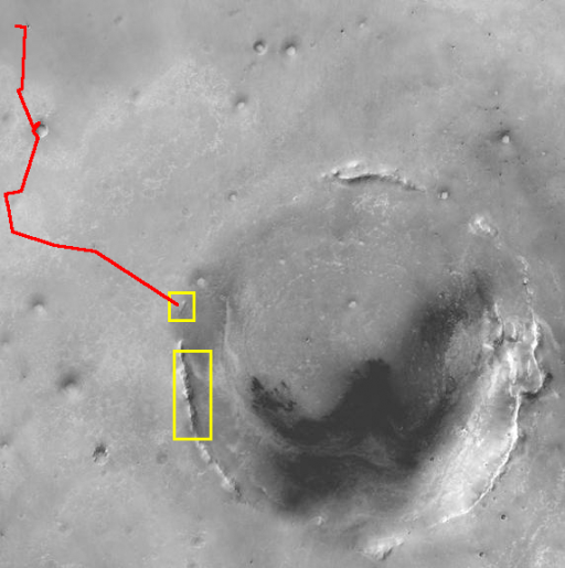 Context map for mineralogy near Endeavour crater