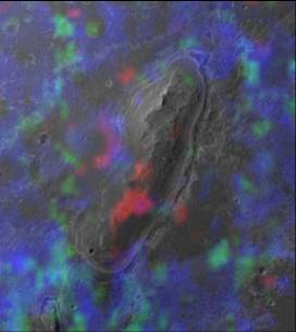 Mineral map of Endeavour's nearest rim
