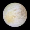 Europa in color: subjovian to leading hemisphere