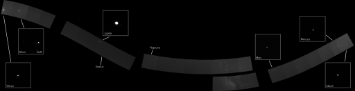 MESSENGER's solar system family portrait