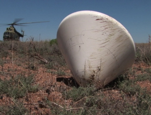 Simulated search for Phobos-Grunt sample return capsule