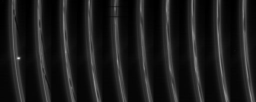 Ten shots of the F ring