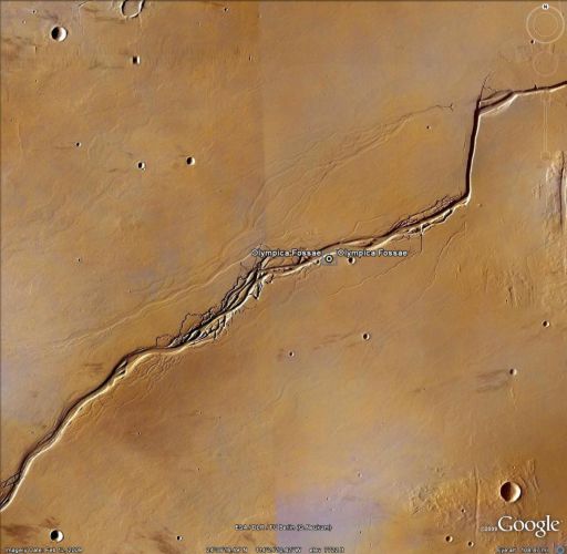 Google Mars: Olympica Fossae