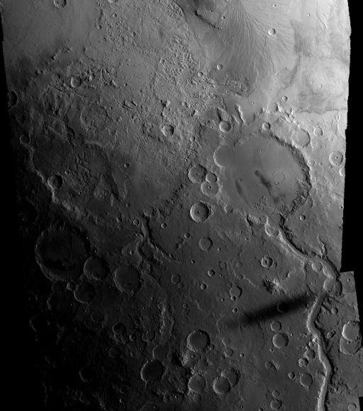 Gusev crater and Phobos' shadow from Mars Express