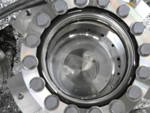 Photo inside the Hayabusa sample capsule