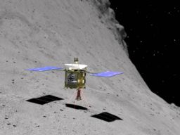 Hayabusa's first landing