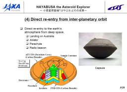 Hayabusa sample return capsule