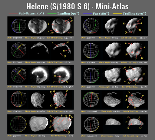 Cassini's views of Helene through March 2010