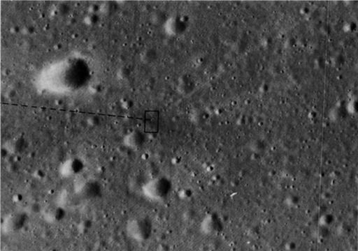 Impact site of the Apollo 14 S-IVB from Apollo 16