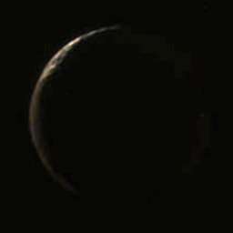 Iapetus in Cassini's forward view