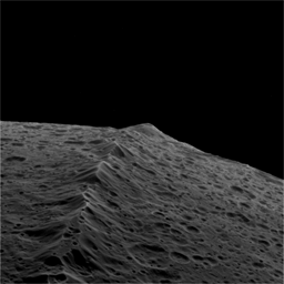Cassini flies over Iapetus' equatorial ridge