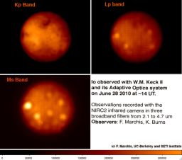 Io as seen with from Keck II Adaptive Optics