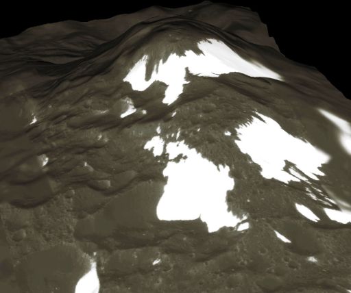 Iaptus' equatorial mountain ridge