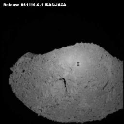 Hayabusa's shadow on Itokawa