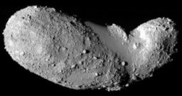 Itokawa from 90 degrees longitude