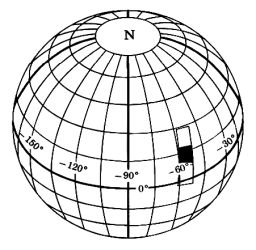Location of Lunar Orbiter IV 157-H2