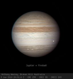 Jupiter on June 3, 2010: Impact flash!