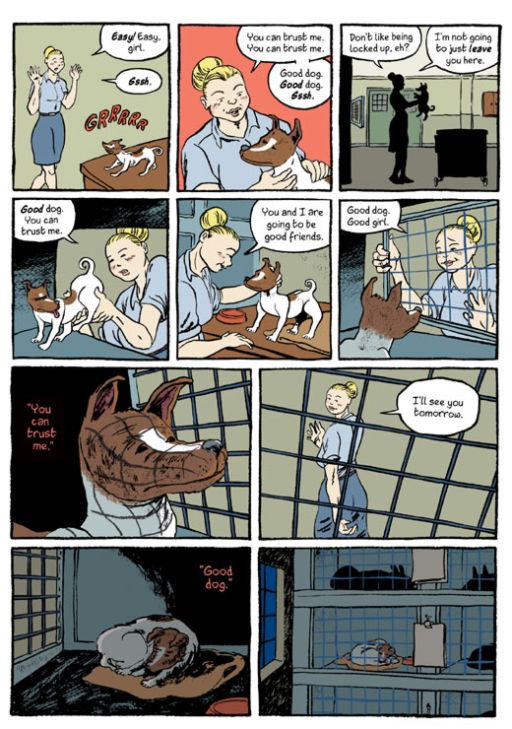 A page from Laika, by Nick Abadzis