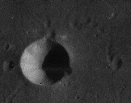 Lunar Orbiter image covering the first Chandrayaan-1 TMC image