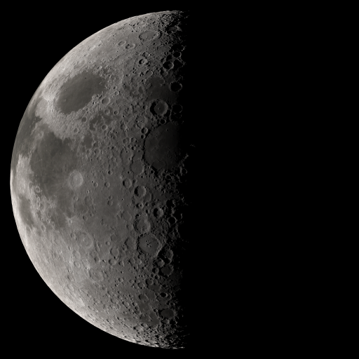 Simulated view of the Moon using Kaguya topographic data