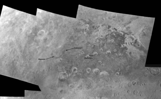 Mariner 6 and 7 mosaic of Sinus Meridiani
