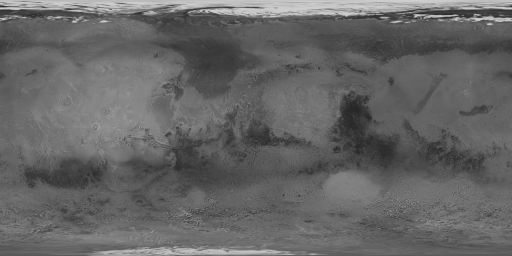 Viking Orbiter map of Mars (1975)