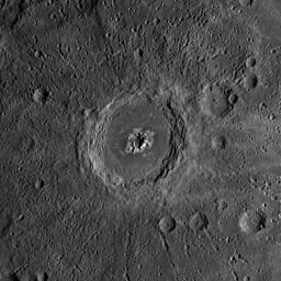 Eminescu crater, Mercury