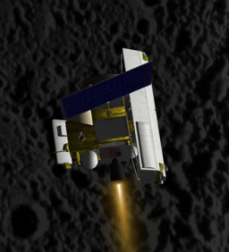 MESSENGER entering orbit at Mercury