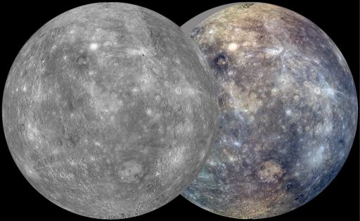 Mercury Map after MESSENGER's first solar day