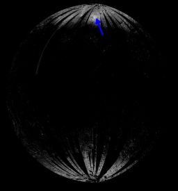 Water feature on the Moon as seen by M3