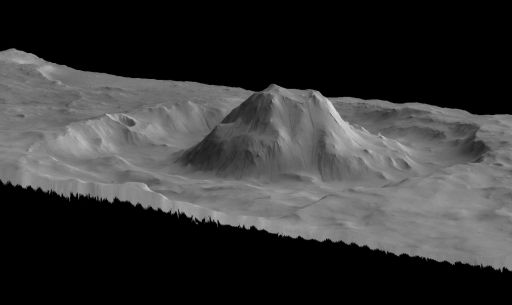 Crater with central mound