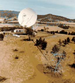 The Mount Pleasant Radio Observatory in Tasmania, Australia
