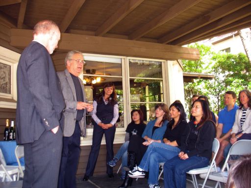 Staff at transition ceremony