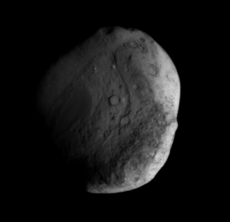 Stardust view of Tempel 1, just before closest approach