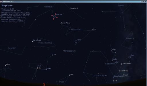 Neptune at opposition, August 2011