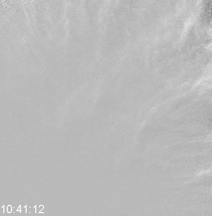 Clouds drift by Opportunity, sol 1,433 (February 4, 2008)