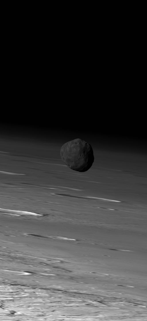 Phobos over Mars