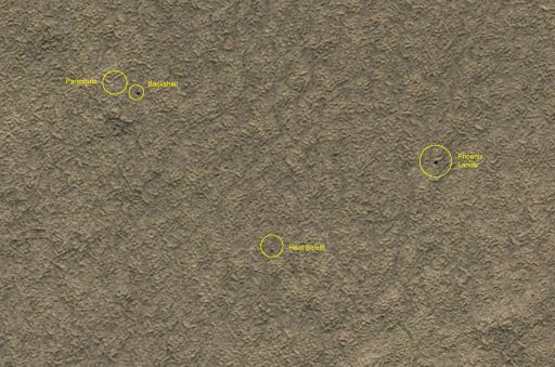 Phoenix landing site monitoring from HiRISE: May 7, 2010
