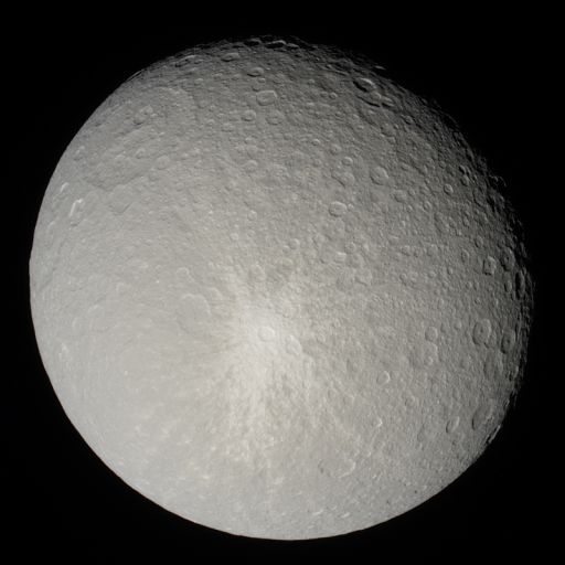 Rhea in natural color