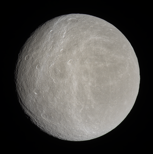 Rhea in natural color