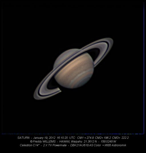 Saturn on January 19, 2012