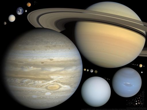 Scale solar system presentation slide (version 2)