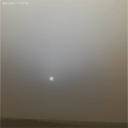 A dusty sunset on Mars