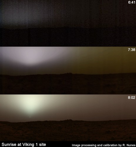 Sunrise at the Viking lander site