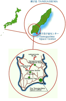 Map of Tanegashima Space Center